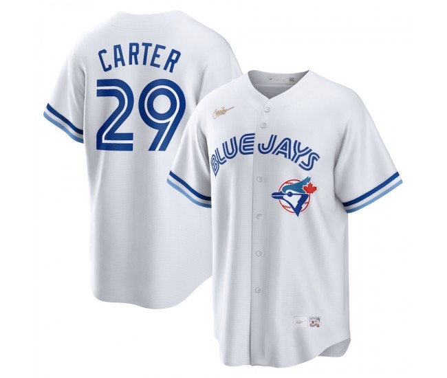 Toronto Blue Jays Joe Carter Men's Nike White Home Cooperstown Collection Player Jersey