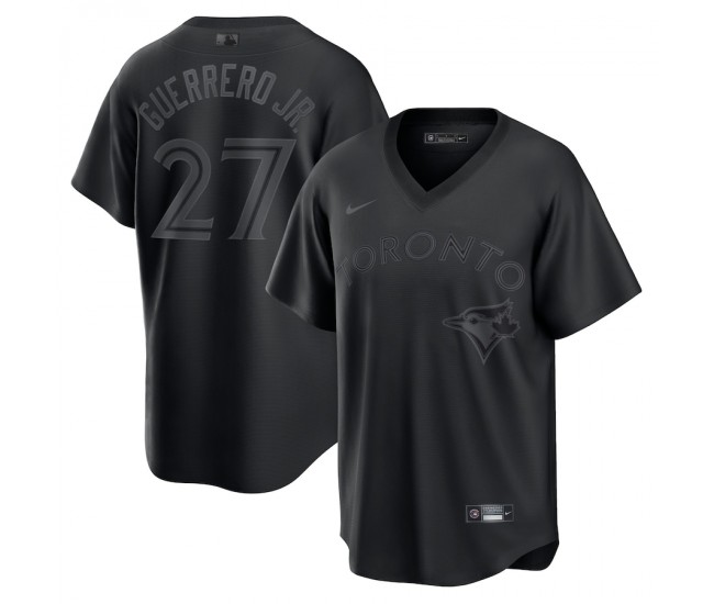 Toronto Blue Jays Vladimir Guerrero Jr. Men's Nike Black Pitch Black Fashion Replica Player Jersey