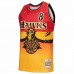 Atlanta Hawks Steve Smith Men's Mitchell & Ness Gold/Red 1996/97 Hardwood Classics Fadeaway Swingman Player Jersey