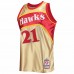 Atlanta Hawks Dominique Wilkins Gold Men's Mitchell & Ness 75th Anniversary 1986-87 Hardwood Classics Swingman Jersey