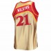 Atlanta Hawks Dominique Wilkins Gold Men's Mitchell & Ness 75th Anniversary 1986-87 Hardwood Classics Swingman Jersey