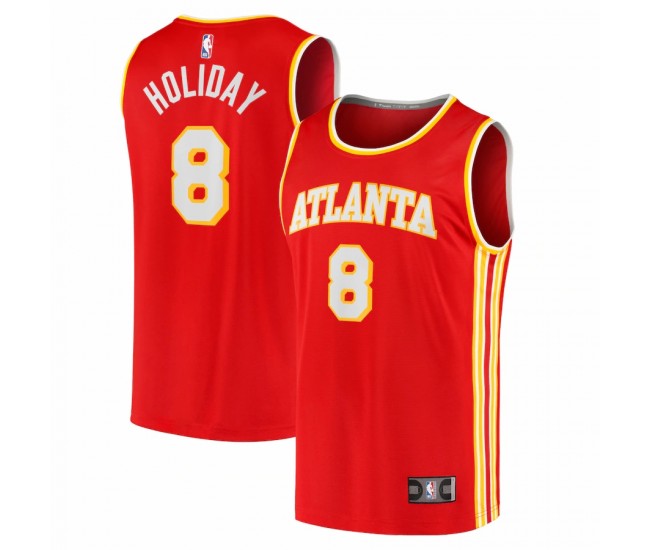 Atlanta Hawks Justin Holiday Men's Fanatics Branded Red Fast Break Replica Jersey - Icon Edition