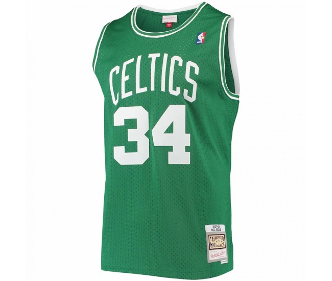 Boston Celtics Paul Pierce Men's Mitchell & Ness Kelly Green 2007-08 Hardwood Classics Swingman Jersey