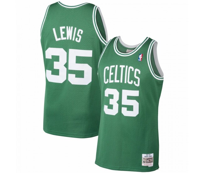 Boston Celtics Reggie Lewis Men's Mitchell & Ness Kelly Green 1987-88 Hardwood Classics Swingman Player Jersey