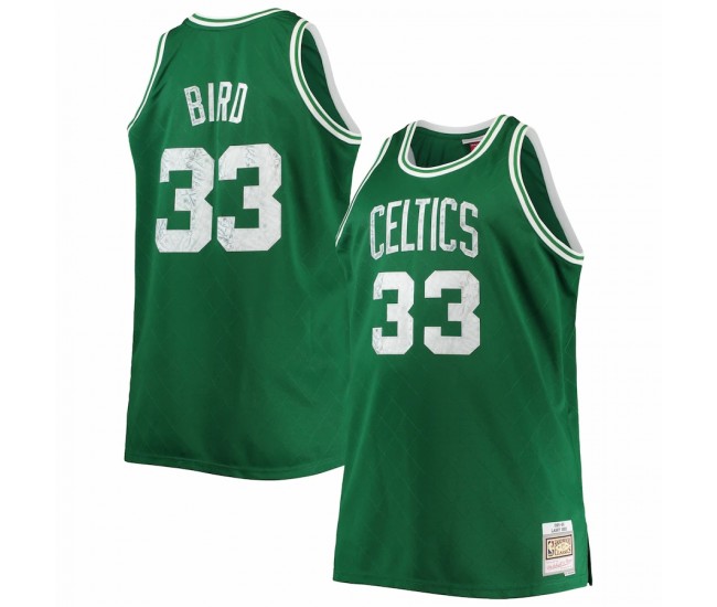 Boston Celtics Larry Bird Men's Mitchell & Ness Kelly Green Big & Tall 1985-86 NBA 75th Anniversary Diamond Swingman Jersey