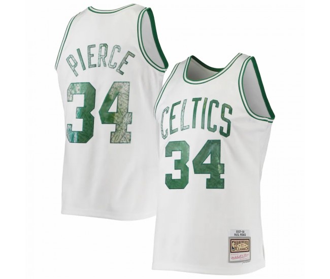 Boston Celtics Paul Pierce Men's Mitchell & Ness White 1996-97 Hardwood Classics NBA 75th Anniversary Diamond Swingman Jersey