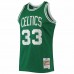 Boston Celtics Larry Bird Men's Mitchell & Ness Kelly Green 1996-97 Hardwood Classics NBA 75th Anniversary Diamond Swingman Jersey