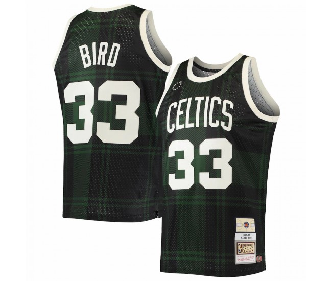 Boston Celtics Larry Bird Men's Mitchell & Ness Black 1985-86 Hardwood Classics Uninterrupted Swingman Jersey