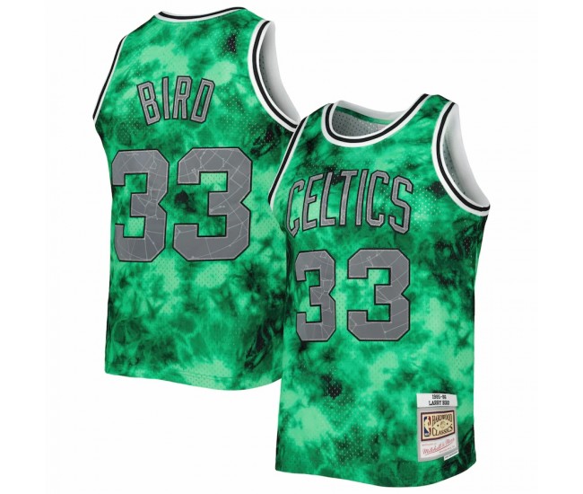 Boston Celtics Larry Bird Men's Mitchell & Ness Kelly Green 1985-86 Galaxy Swingman Jersey