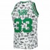 Boston Celtics Larry Bird Men's Mitchell & Ness White 1985-86 Hardwood Classics Doodle Swingman Jersey