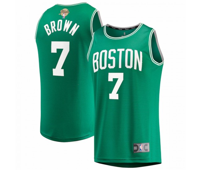 Boston Celtics Jaylen Brown Men's Fanatics Branded Kelly Green 2022 NBA Finals Fast Break Replica Player Jersey - Icon Edition