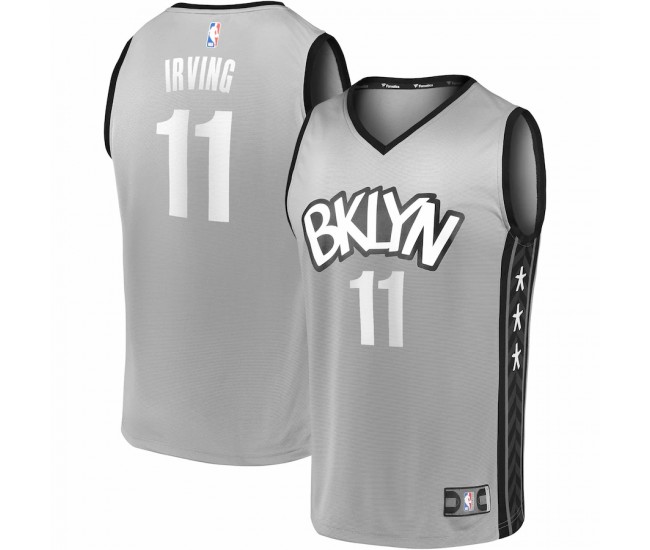 Brooklyn Nets Kyrie Irving Men's Fanatics Branded Charcoal 2019 Fast Break Player Movement Jersey - Statement Edition