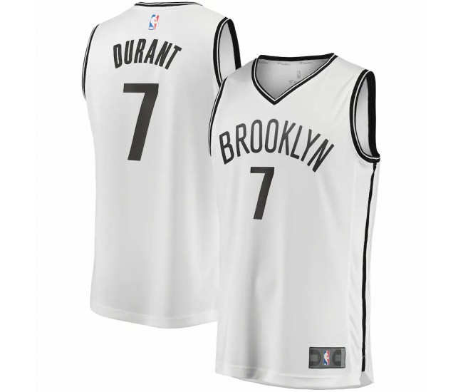 Brooklyn Nets Kevin Durant Men's Fanatics Branded White 2019 Fast Break Player Movement Jersey - Association Edition