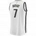 Brooklyn Nets Kevin Durant Men's Fanatics Branded White 2019 Fast Break Player Movement Jersey - Association Edition