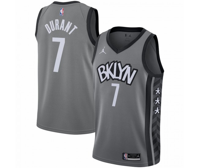 Brooklyn Nets Kevin Durant Men's Jordan Brand Gray 2020/21 Swingman Jersey - Statement Edition