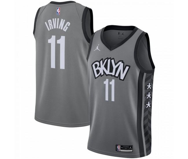 Brooklyn Nets Kyrie Irving Men's Jordan Brand Gray 2020/21 Swingman Jersey - Statement Edition