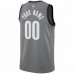 Brooklyn Nets Men's Jordan Brand Gray Swingman Custom Jersey - Statement Edition