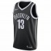 Brooklyn Nets James Harden Men's Nike Black 2020/21 Swingman Jersey - Icon Edition