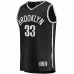 Brooklyn Nets Nicolas Claxton Men's Fanatics Branded Black 2020/21 Fast Break Replica Jersey - Icon Edition