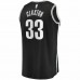 Brooklyn Nets Nicolas Claxton Men's Fanatics Branded Black 2020/21 Fast Break Replica Jersey - Icon Edition