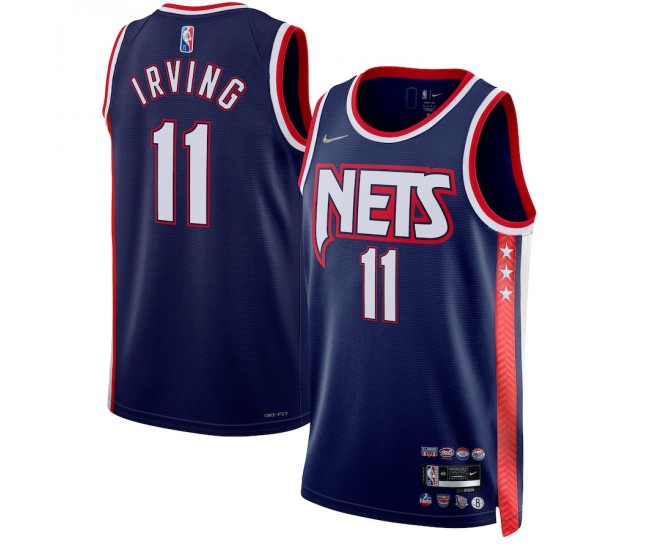 Brooklyn Nets Kyrie Irving Men's Nike Navy 2021/22 Swingman Jersey - City Edition