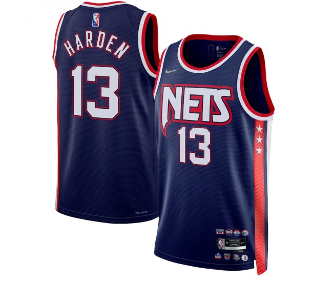 Brooklyn Nets James Harden Men's Nike Navy 2021/22 Swingman Jersey - City Edition