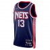 Brooklyn Nets James Harden Men's Nike Navy 2021/22 Swingman Jersey - City Edition