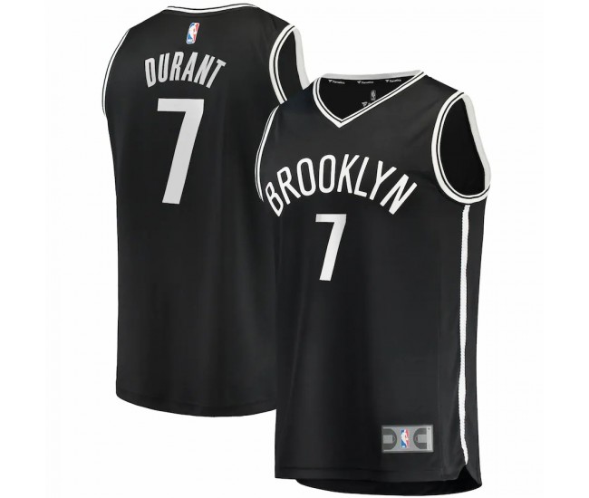 Brooklyn Nets Kevin Durant Men's Fanatics Branded Black 2021/22 Fast Break Replica Jersey - Icon Edition