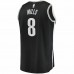 Brooklyn Nets Patty Mills Men's Fanatics Branded Black 2021/22 Fast Break Replica Jersey - Icon Edition