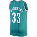 Charlotte Hornets Alonzo Mourning Men's Mitchell & Ness Teal 1992-93 Hardwood Classics Swingman Player Jersey