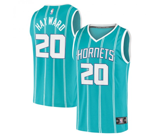 Charlotte Hornets Gordon Hayward Men's Fanatics Branded Teal 2020/21 Fast Break Replica Jersey - Icon Edition