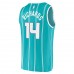 Charlotte Hornets Nick Richards Men's Fanatics Branded Teal 2020/21 Fast Break Replica Jersey - Icon Edition