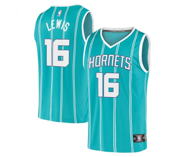 Charlotte Hornets Scottie Lewis Men's Fanatics Branded Teal 2021/22 Fast Break Replica Jersey - Icon Edition