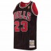 Chicago Bulls Michael Jordan Men's Mitchell & Ness Black 1996 Hardwood Classics Authentic Jersey