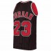 Chicago Bulls Michael Jordan Men's Mitchell & Ness Black 1996 Hardwood Classics Authentic Jersey