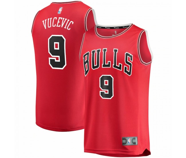 Chicago Bulls Nikola Vucevic Men's Fanatics Branded Red 2020/21 Fast Break Road Replica Jersey - Icon Edition