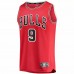 Chicago Bulls Nikola Vucevic Men's Fanatics Branded Red 2020/21 Fast Break Road Replica Jersey - Icon Edition