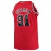 Chicago Bulls Dennis Rodman Men's Mitchell & Ness Red Big & Tall Hardwood Classics Swingman Jersey