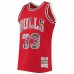 Chicago Bulls Scottie Pippen Men's Mitchell & Ness Red 1996-97 Hardwood Classics NBA 75th Anniversary Diamond Swingman Jersey