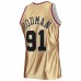 Chicago Bulls Dennis Rodman Gold Men's Mitchell & Ness 75th Anniversary 1997-98 Hardwood Classics Swingman Jersey