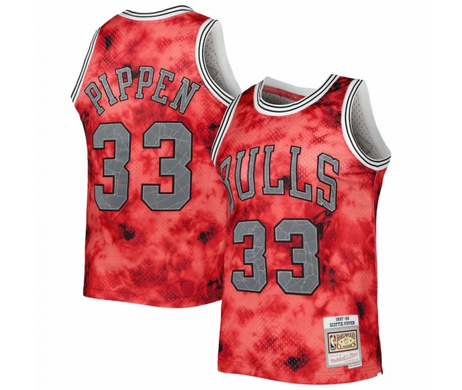 Chicago Bulls Scottie Pippen Men's Mitchell & Ness Red 1997-98 Galaxy Swingman Jersey