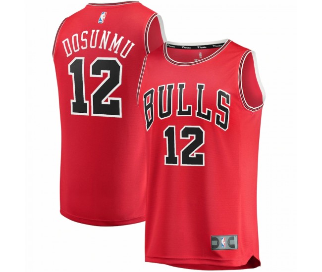 Chicago Bulls Ayo Dosunmu Men's Fanatics Branded Red 2021/22 Fast Break Replica Jersey - Icon Edition