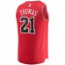 Chicago Bulls Matt Thomas Men's Fanatics Branded Red 2021/22 Fast Break Replica Jersey - Icon Edition