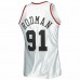 Chicago Bulls Dennis Rodman Men's Mitchell & Ness Platinum 1997-98 Hardwood Classics 75th Anniversary Swingman Jersey