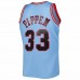 Chicago Bulls Scottie Pippen Men's Mitchell & Ness Light Blue 1997-98 Hardwood Classics Reload 3.0 Swingman Jersey