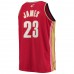 Cleveland Cavaliers LeBron James Men's Mitchell & Ness Wine Big & Tall Hardwood Classics Swingman Jersey