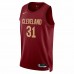 Cleveland Cavaliers Jarrett Allen Men's Nike Wine 2022/23 Swingman Jersey - Icon Edition