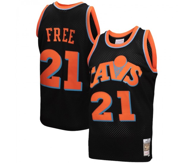 Cleveland Cavaliers Men's Mitchell & Ness Black 1984-85 Hardwood Classics World B. Free Reload 3.0 Swingman Jersey