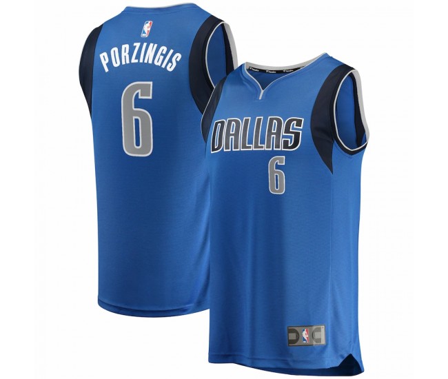 Dallas Mavericks Kristaps Porzingis Men's Fanatics Branded Blue Fast Break Replica Player Jersey - Icon Edition