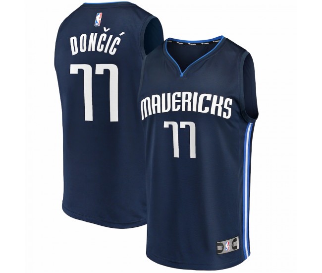 Dallas Mavericks Luka Doncic Men's Fanatics Branded Navy Fast Break Team Replica Jersey - Statement Edition